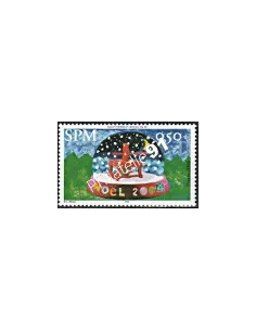 Timbre de Saint-Pierre et Miquelon n° 828, Noël, collection Dom-Tom