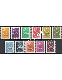 Timbre de Saint-Pierre et Miquelon n° 829 à 839, collection Dom-Tom