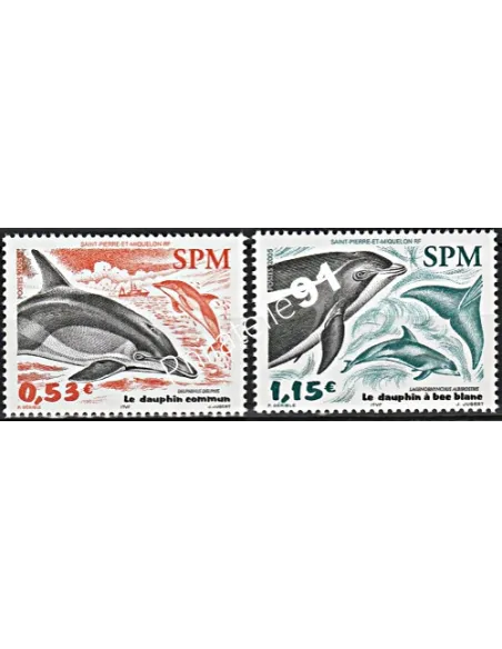 Timbre de Saint-Pierre et Miquelon n°  843 à 844 - Timbres dom tom