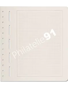 Leuchtturm,     feuilles d'album neutres quadrillées, liseré gris - PRIMUS A - matériel philatélique