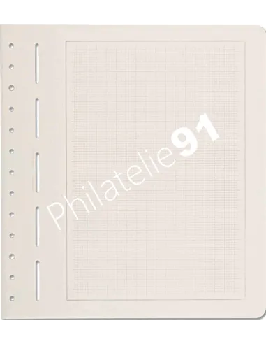 Leuchtturm,     feuilles d'album neutres quadrillées, liseré gris - PRIMUS A - matériel philatélique