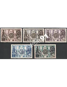 Timbre de TUNISIE n° 390 à 394 - Timbres des colonies françaises