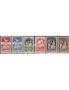 Timbre de TUNISIE n° 396 à 401 - Timbres des colonies françaises