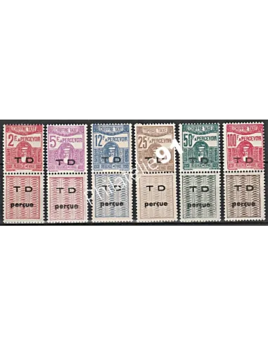 Timbres-Taxe de TUNISIE  n° 54 à 56A - Timbres des colonies françaises