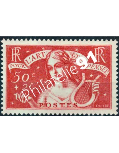 n° 308, Au profit des Chômeurs intellectuels, collection timbres France