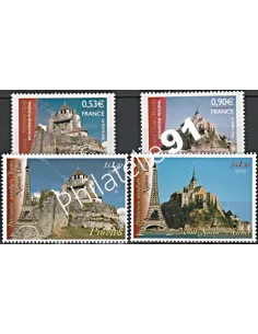 Émission commune, France-ONU, n° 3923 à 3924 + 554 à 555, Monde