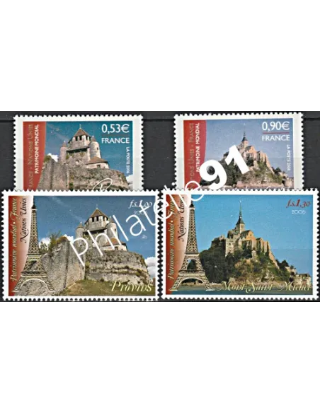 Émission commune, France-ONU, n° 3923 à 3924 + 554 à 555, Monde