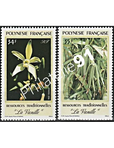 Timbres de POLYNESIE n°  350 à 351  - Timbres Dom Tom