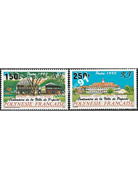 Timbres de POLYNESIE n°  358 à 359, collection Timbres Dom Tom