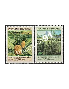 Timbres de POLYNESIE n°  374 à 375  - Timbres Dom Tom