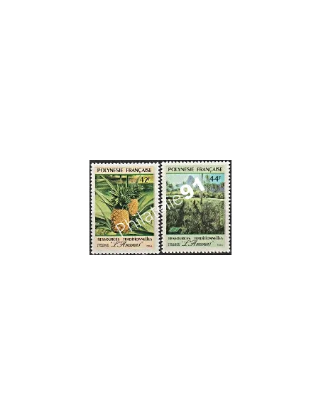 Timbres de POLYNESIE n°  374 à 375  - Timbres Dom Tom