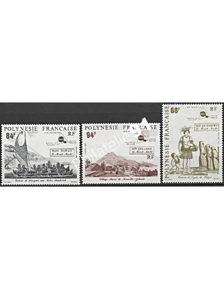 Timbres de POLYNESIE n°  379 à 381  - Timbres Dom Tom