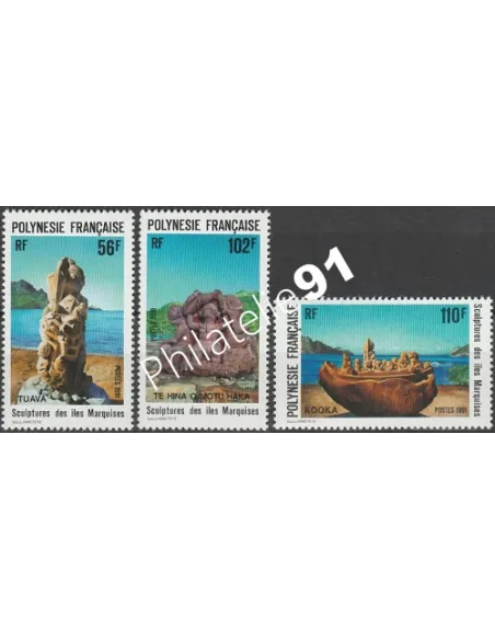 Timbres de POLYNESIE n°  386 à 388  - Timbres Dom Tom