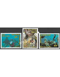 Timbres de POLYNESIE n°  396 à 398  - Timbres Dom Tom