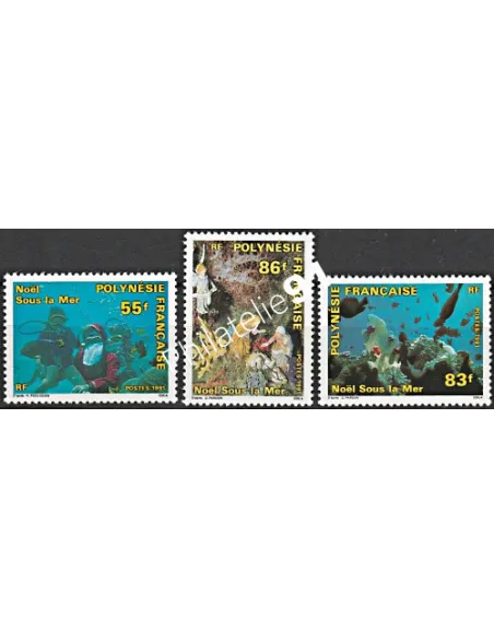Timbres de POLYNESIE n°  396 à 398  - Timbres Dom Tom