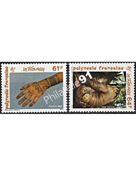 Timbres de POLYNESIE n°  413 à 414  - Timbres Dom Tom