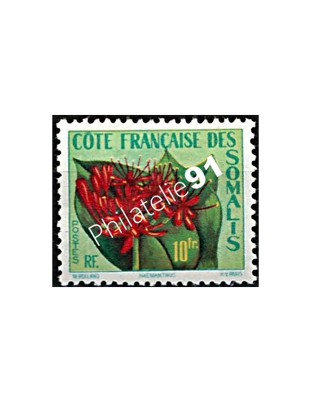 Timbres de COTE DES SOMALIS n° 290 Flore Haemanthus, timbres des colonies