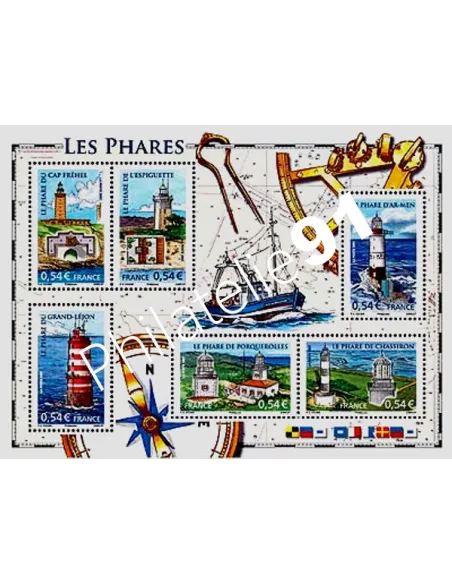 Bloc feuillet de France n°114 - Les Phares