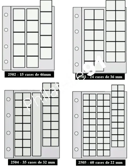 Recharges Caravelle et Galion pour monnaies, matériel numismatique