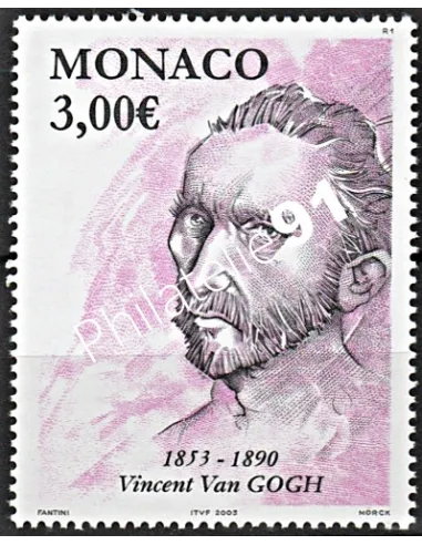 MONACO - n° 2404,  Vincent Van Gogh, peintre, timbres Monaco