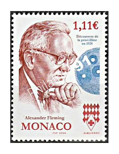 MONACO - n° 2407,Sir Alexander Fleming - Pénicilline, timbres Monaco