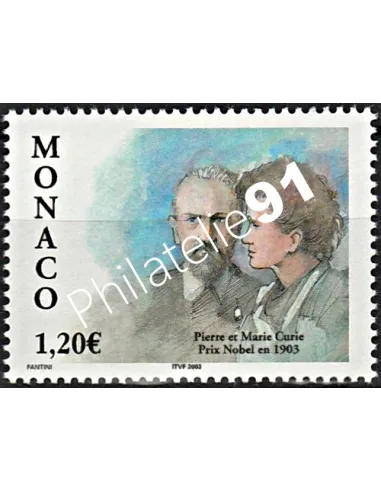 MONACO - n° 2408, Pierre et Marie Curie, Prix Nobel, timbres Monaco