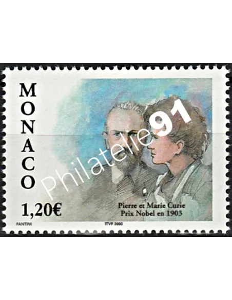 MONACO - n° 2408, Pierre et Marie Curie, Prix Nobel, timbres Monaco