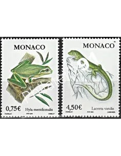 MONACO - n° 2429- 2430, Batracien et reptile, timbres Monaco
