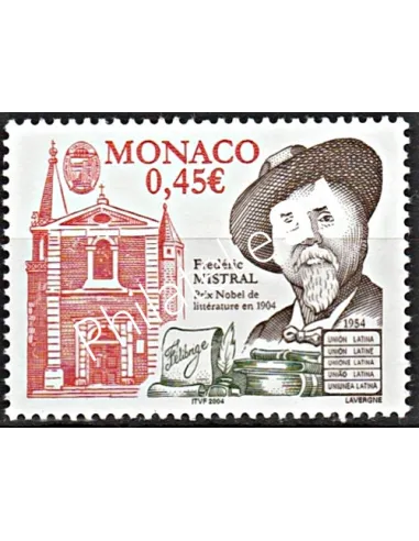 MONACO n° 2448, Frédéric Mistral, Prix Nobel de Littérature, timbres Monaco