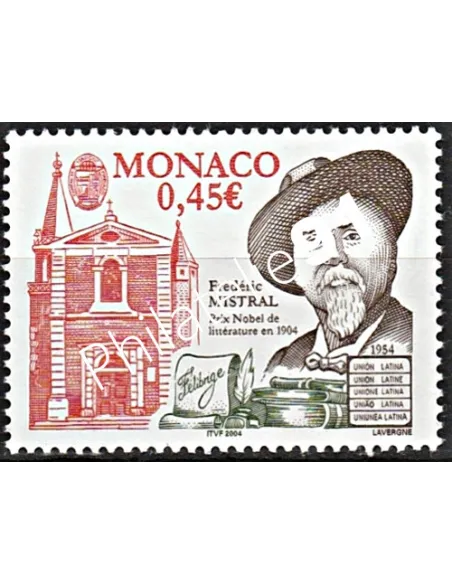 MONACO n° 2448, Frédéric Mistral, Prix Nobel de Littérature, timbres Monaco