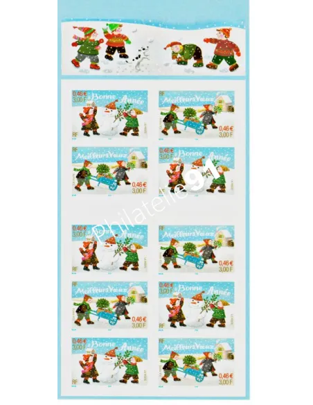 BC n° 3440A, Carnet adhésif, collection timbres France