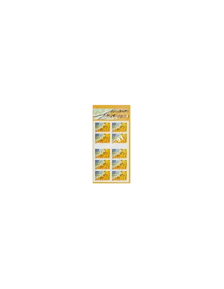 Carnet de timbres de France n° 3400A (ADH. BC 29)"Bonne vacances" (2001)