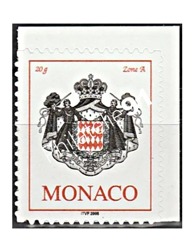 Timbre n° 2535 - armoiries - timbre Monaco