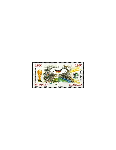 MONACO n° 2539 -2540, Coupe du monde de football 2006, Timbres Monaco