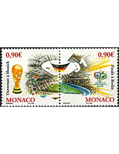 MONACO n° 2539 -2540, Coupe du monde de football 2006, Timbres Monaco