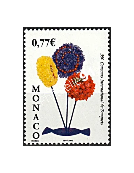MONACO n° 2541 - 39e concours international de bouquets, Timbres Monaco