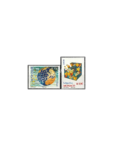 MONACO n° 2542 et 2543 - EUROPA 2006 - L'intégration, Timbres Monaco