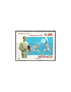 MONACO n° 2547, Sport, escrime, Prince Albert II, Timbres Monaco