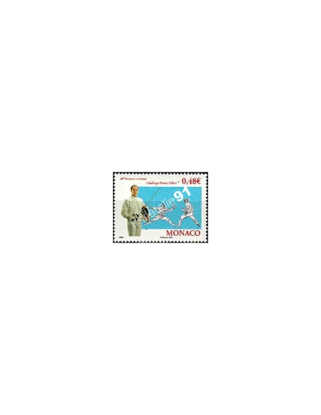 MONACO n° 2547, Sport, escrime, Prince Albert II, Timbres Monaco