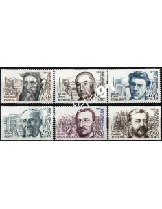 Timbre n° 2225 à 2230 - Série Personnages célèbres, timbres de France