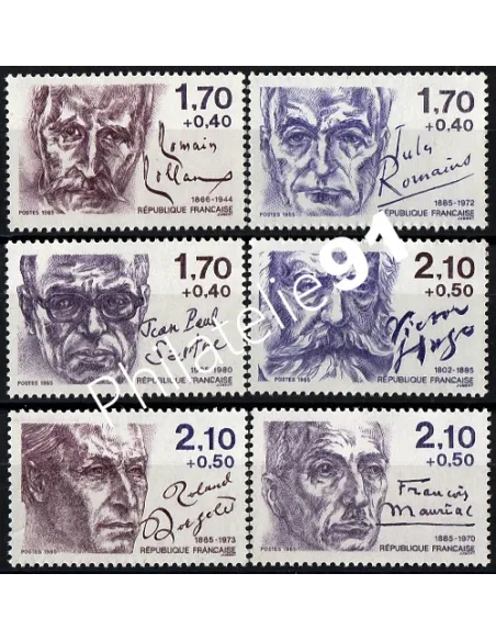 Timbre n° 2355  à 2360, Personnages célèbres, collection timbres France