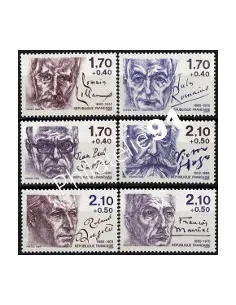 Timbre n° 2355  à 2360, Personnages célèbres, collection timbres France