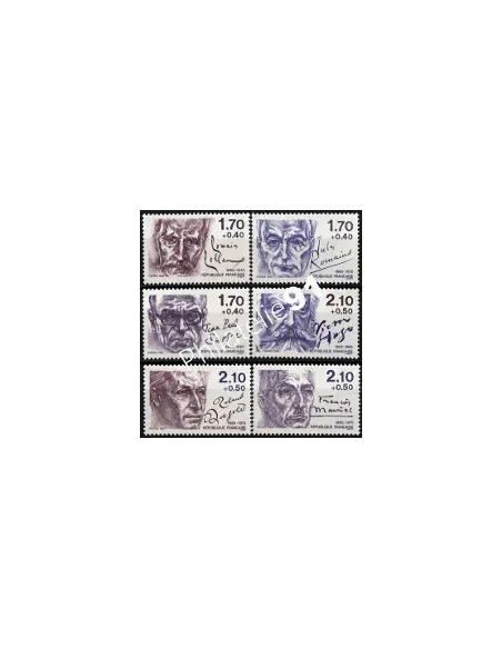 Timbre n° 2355  à 2360, Personnages célèbres, collection timbres France