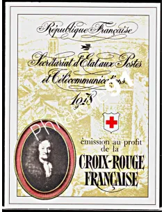 Carnet Croix-Rouge n° 2027, année 1978, carnet de timbres de France