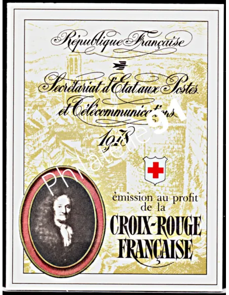 Carnet Croix-Rouge n° 2027, année 1978, carnet de timbres de France