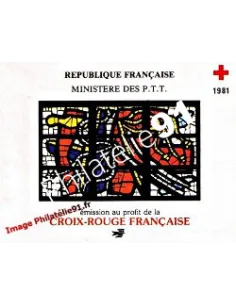 Carnet  2030 - année 1981 - croix-rouge