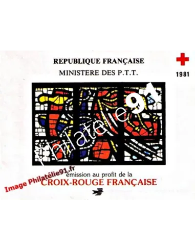 Carnet  2030 - année 1981 - croix-rouge