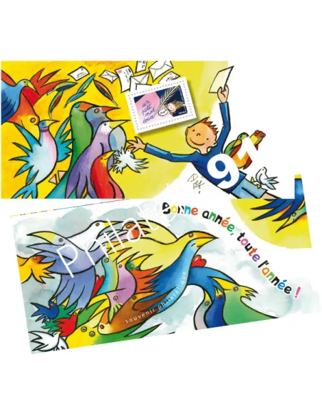 Bloc Souvenir n° 100 - Bonne année, toute l'année, timbres France