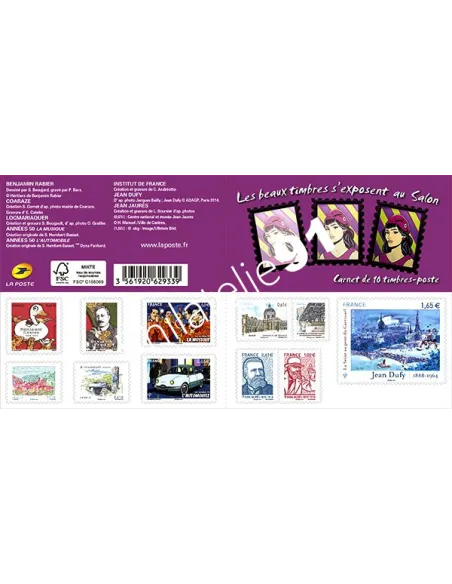 Carnet n° 1023 - Les beaux timbres s'exposent au Salon, timbres France