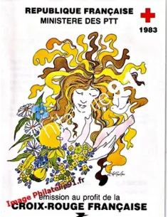 Carnet croix-rouge 2032, année 1983, carnets de timbres de France